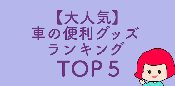 【大人気】車の便利グッズ ランキング TOP5【厳選】